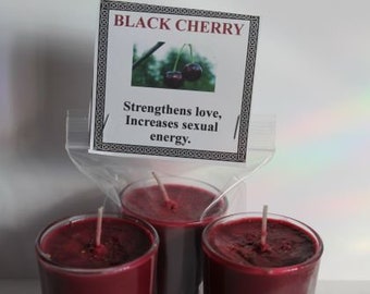 Love Candle, Black Cherry Candle, Strengthen Love, Sexual Energy, Soy Candle, Fragrance Candle, Intention Candle.