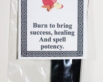 Stick Incense, Apple Cinnamon, Bring Success, Healing, Spell Potency, Apple Cinnamon Stick Incense, Incense Sticks, Witch Shop.