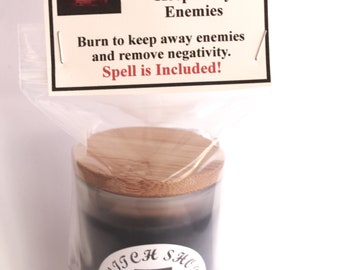 Keep Away Enemies Candle, Keep Away Thieves, Herbal Candle, Obsidian Crystals, Power Candle, Intention Candle, Spell Candle.