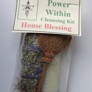 House Blessing Candle, Cleansing Your Home, House Blessing, Cleansing Kit, Positive Energies Wiccan Ritual Supplies.