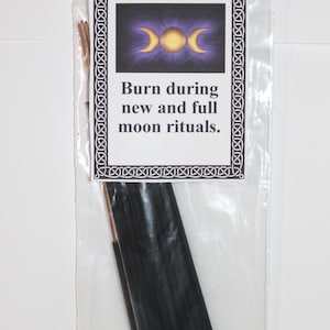 Stick Incense, New Moon, Full Moon, Moon Incense Sticks, Moon Stick Incense, New Beginnings, Spell Casting, Witch Shop Stick Incense.
