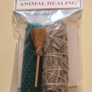 Animal Healing Candle, Animal Healing, Healing Energy, Cleanse Yourself, Cleanse Your Home, Healing Cleansing Kit. image 1