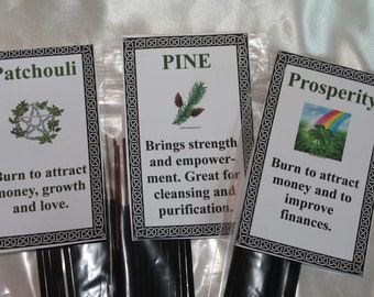 Stick Incense, Attract Money, Improve Finances, Brings Strength, Cleansing, Purification.