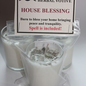 House Blessing Candle, Blessing Candle, Cleanse your Home, Herbal Candle, Intention Candle, Spell Candle.