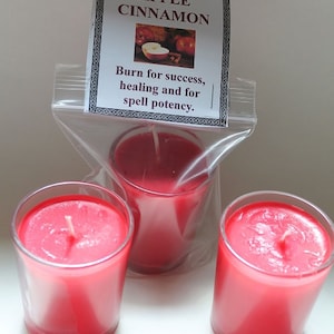 Success Candle, Apple Cinnamon Candle, Bring Success, Enhance Healing, Intention Candle, Soy Candle, Spell Potency.
