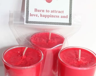 Love Candle, Cherry Candle, Attract Love, Brings Happiness, Friendships, Intention Candle, Fragrance Candle, Soy Candle.