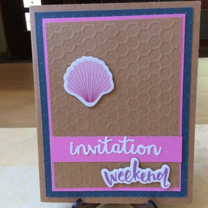 Carte Invitation faite main, carte scrapbooking
