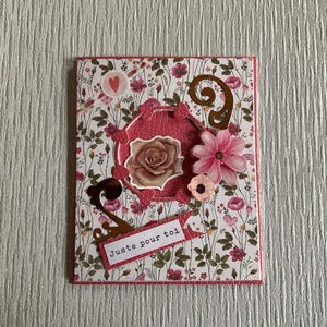 Biglietto romantico: Solo per te, biglietto scrapbooking