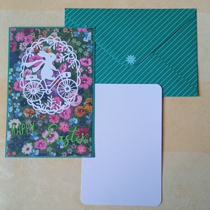 Carte Pâques , carte Happy Easter , Carte scrapbooking