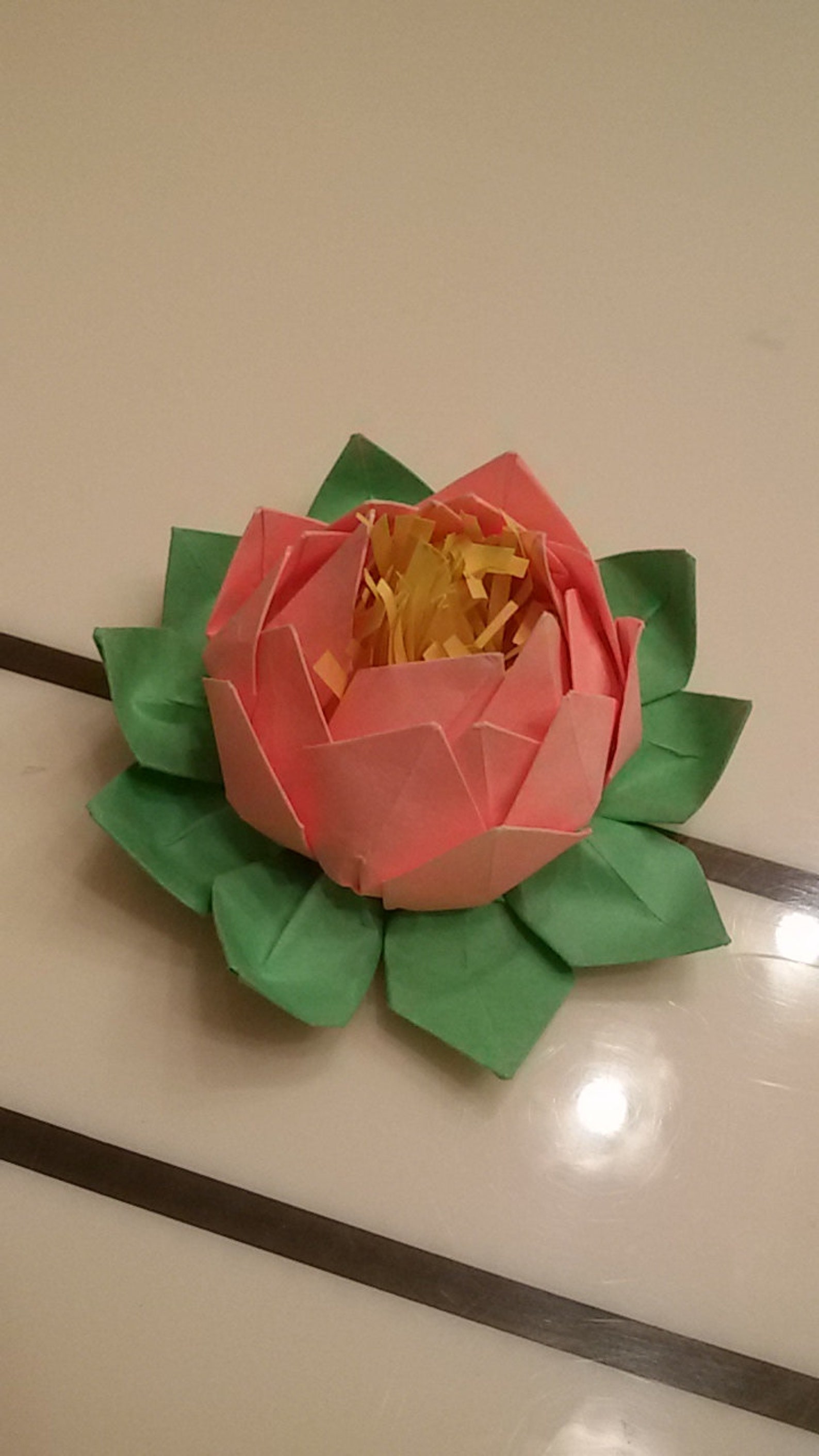 Origami ninfea fiore di loto origami segnaposto origami Etsy