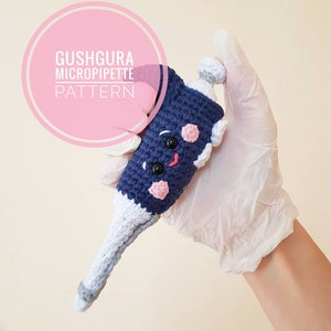 Micropipette Amigurumi Crochet Pattern, Pipette Crochet your own cute realistic micropipettes! STEM