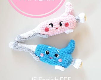 Micropipette Plush Amigurumi Crochet Pattern, Pipette Crochet your own cute realistic micropipettes! STEM