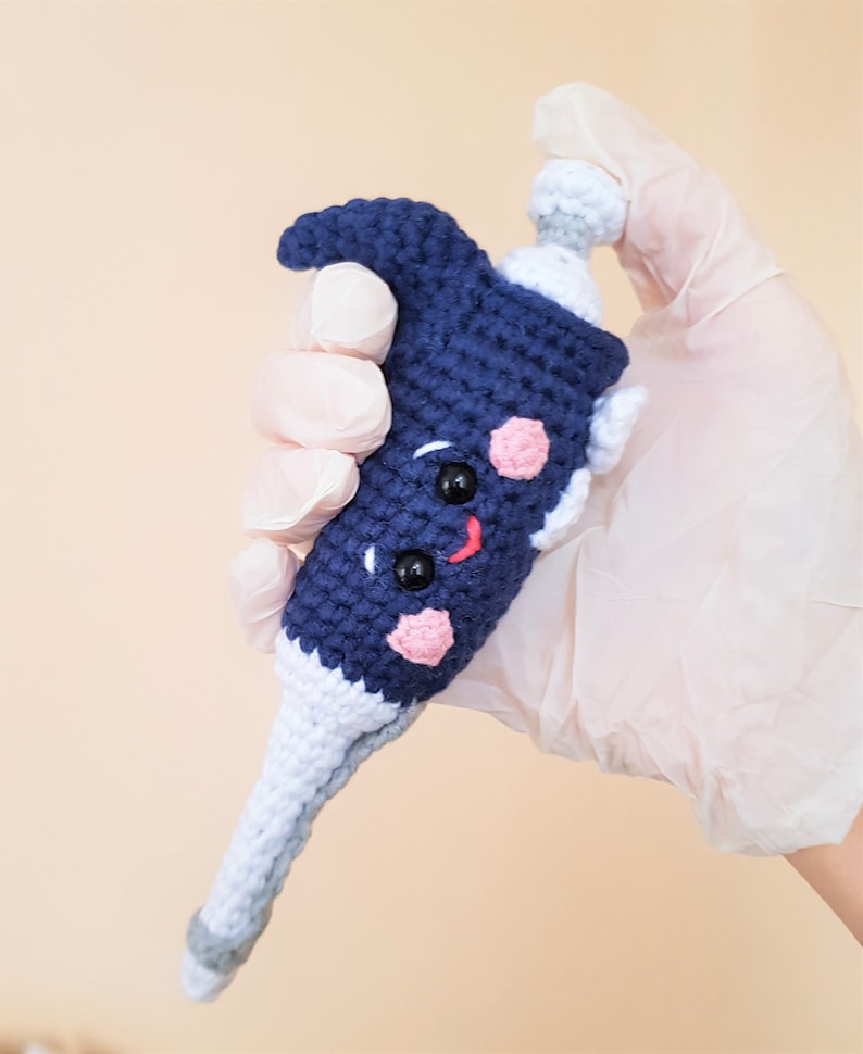 Micropipette Amigurumi Crochet Pattern, Pipette Crochet your own cute realistic micropipettes STEM image 2