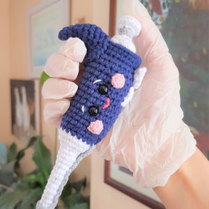 Micropipette Amigurumi Crochet Pattern, Pipette Crochet your own cute realistic micropipettes STEM image 3