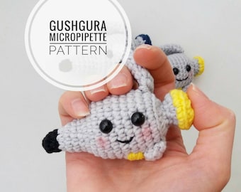 Micropipettes Amigurumi Crochet Pattern, Crochet your own cute micropipettes!