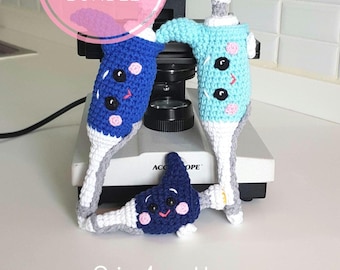 Micropipette Amigurumi Häkelanleitung Bundle (PDF-Muster)