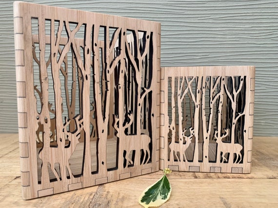 Portacandele In Legno Quadrato Con Incisione Laser, Regalo Per La Mamma Con Frase: 'Mamme Sono Come Candele', Decorazione Casa Ecologica