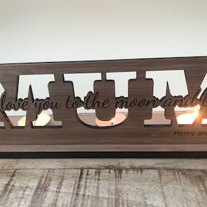 Personalisierte Holz Bambus Laterne Teelichthalter Laser Cut Muttertagsgeschenk Kerzenhalter Geburtstag Jahrestag Firmengeschenk Neues Zuhause