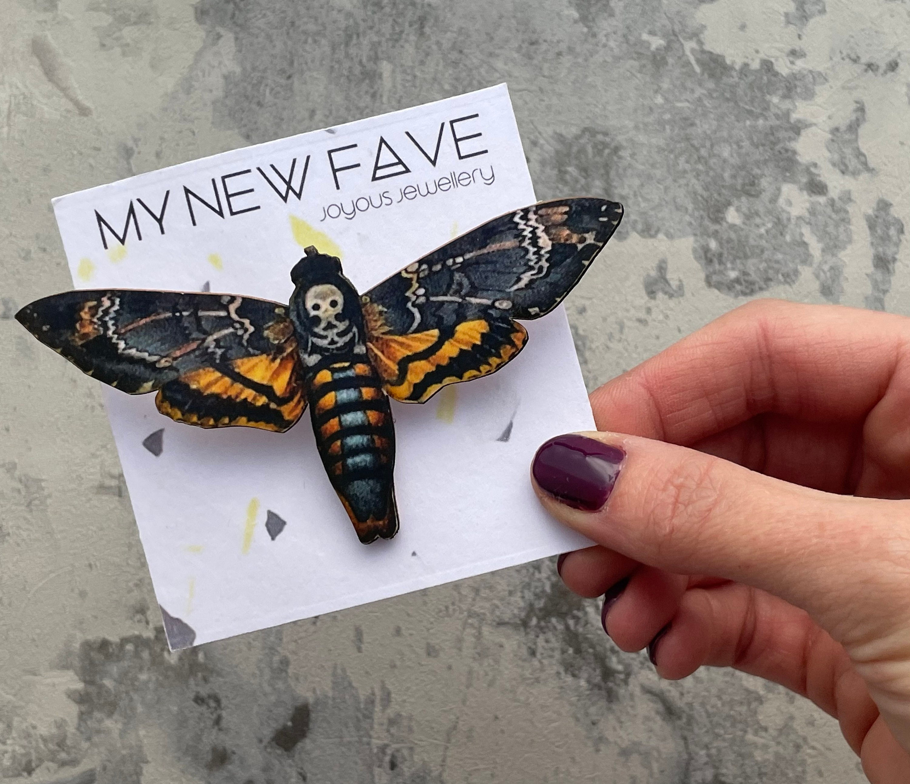 Moth☆Puck’nBitcheⓢ Death Head Moth Brooch - Etsy