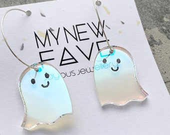 acrylic ghost earrings