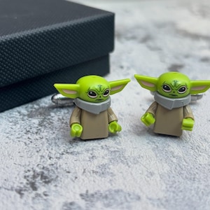 Sci-fi character baby cufflinks