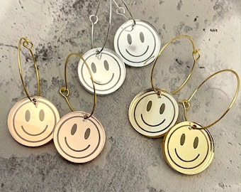 Smile acrylic earrings