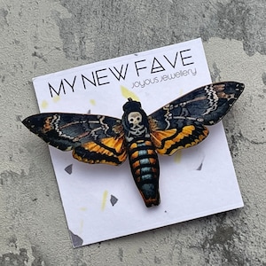 Death Head Moth Brooch