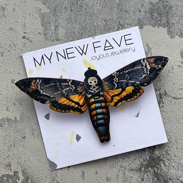 Death Head Moth Brooch