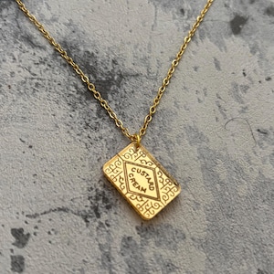 Biscuit Acrylic Necklace