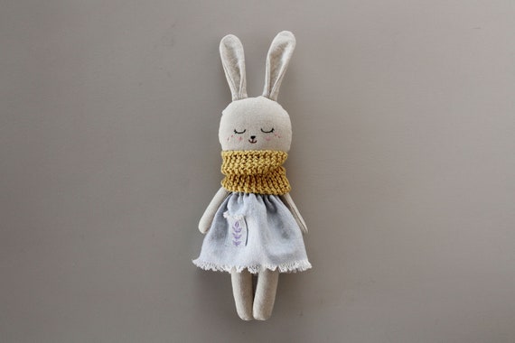 stuffed bunny with dress