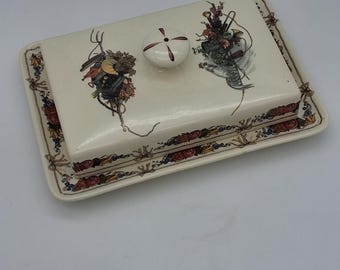 Set of 12 Obernai Sarreguemines Loux Dessert Plates, Alsatian