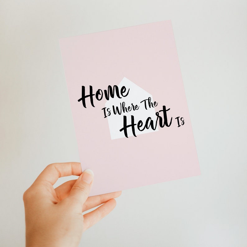 New Home Card Home Is Where The Heart Is