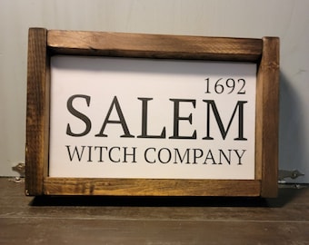 Salem Witch Company - Wood Sign
