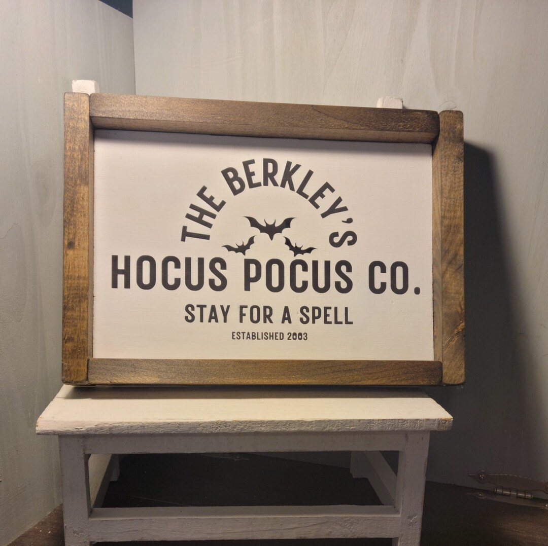 Hocus Pocus Co. - Wood Sign - Etsy