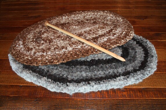 Alpaka Teppich Oval Hand Hakeln Etsy
