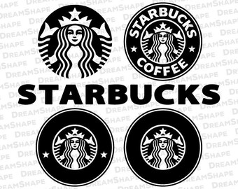 Starbucks Logo SVG Files Transparent DXF Cutting Option Coffee Cut Siren Instant Download Starbucks Logo SVG Files Transparent DXF Cutting Option Coffee Cut Siren Instant Download