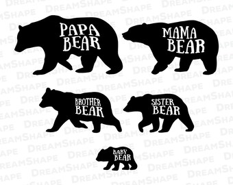 bear family download etsy