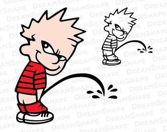 Image result for calvin peeing meme