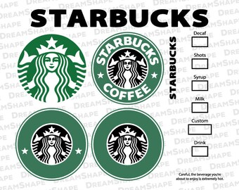 Starbucks Logo SVG Files DXF Cutting Option Coffee Emblem Cut Siren Instant Download Starbucks Logo SVG Files DXF Cutting Option Coffee Emblem Cut Siren Instant Download