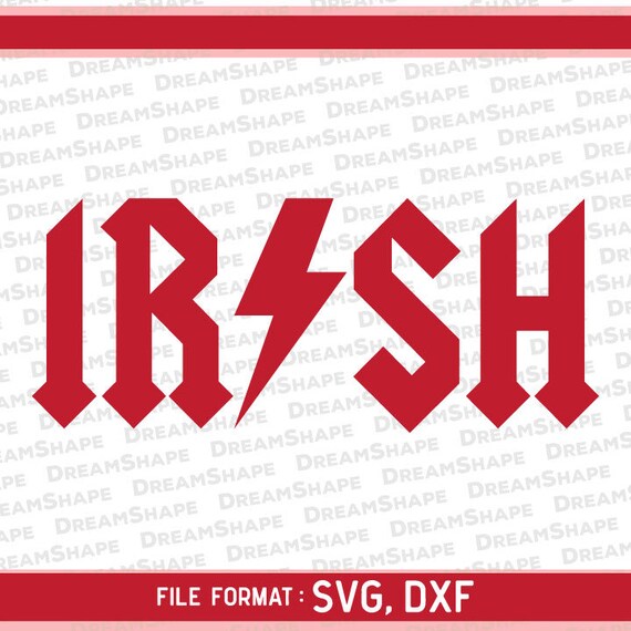 Irish Svg Files Irish Logo Svg Files Acdc Svg Files Rock Etsy