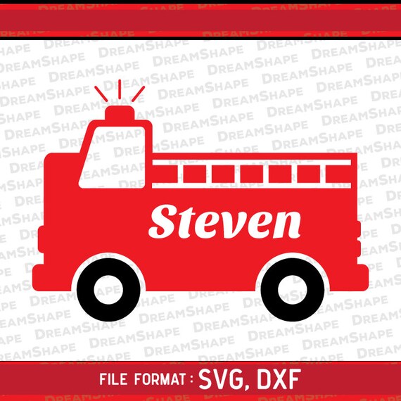 Fire Truck SVG Files Fire Truck DXF Files Fireman Cutting | Etsy