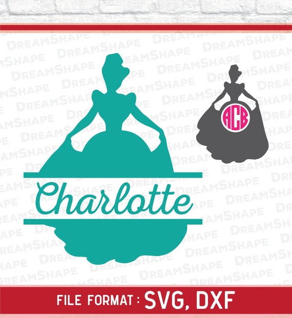Download Princess SVG Monogram Princess SVG Files Princess Split ...