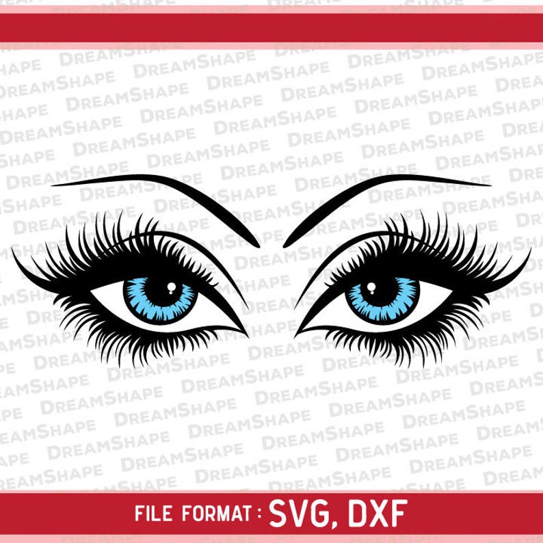 Download Eyes SVG Cutting Files Eyes Eyelash DXF Cut Files Seeing | Etsy