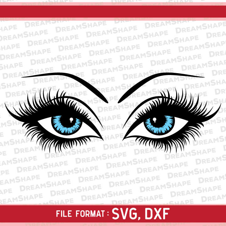 Download Eyes SVG Cutting Files Eyes Eyelash DXF Cut Files Seeing | Etsy
