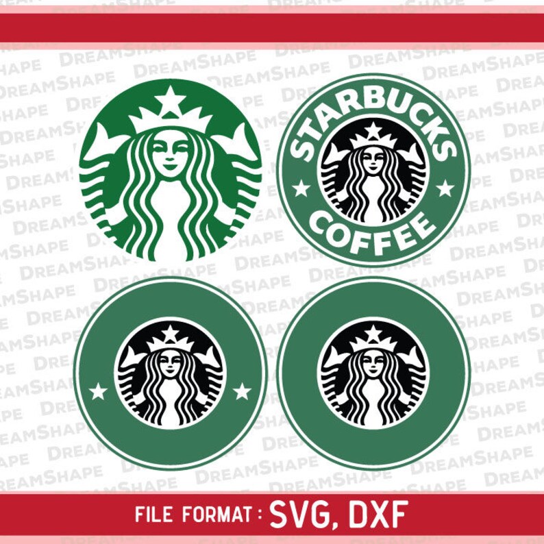 Download Starbucks Logo SVG Files Starbucks DXF Cutting Files | Etsy