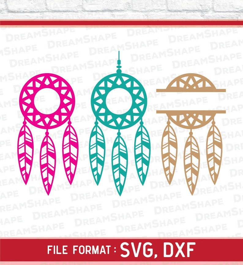 Download Dream Catcher SVG Monogram Dreamcatcher SVG File Split Svg ...