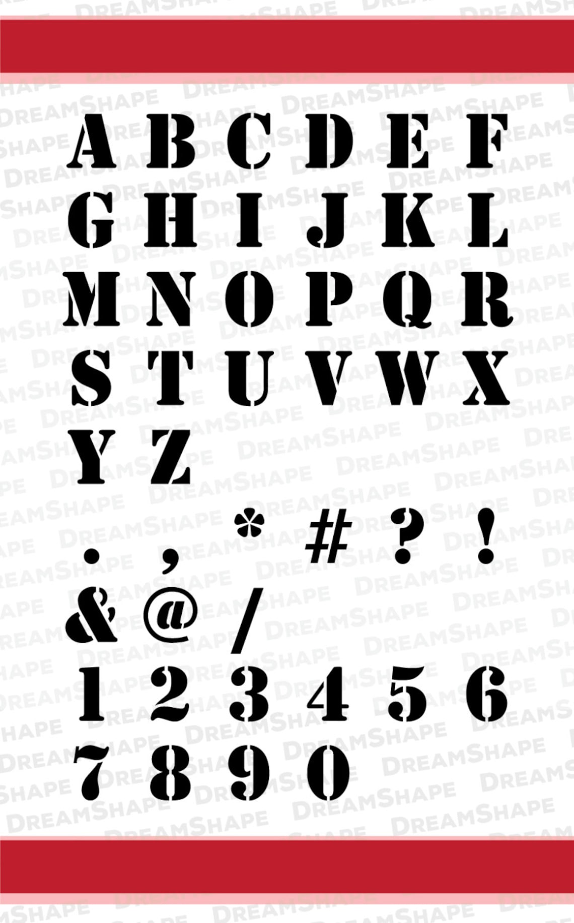 SVG Fonts Stencil DXF PNG Alphabets Letters Cuttable Font | Etsy