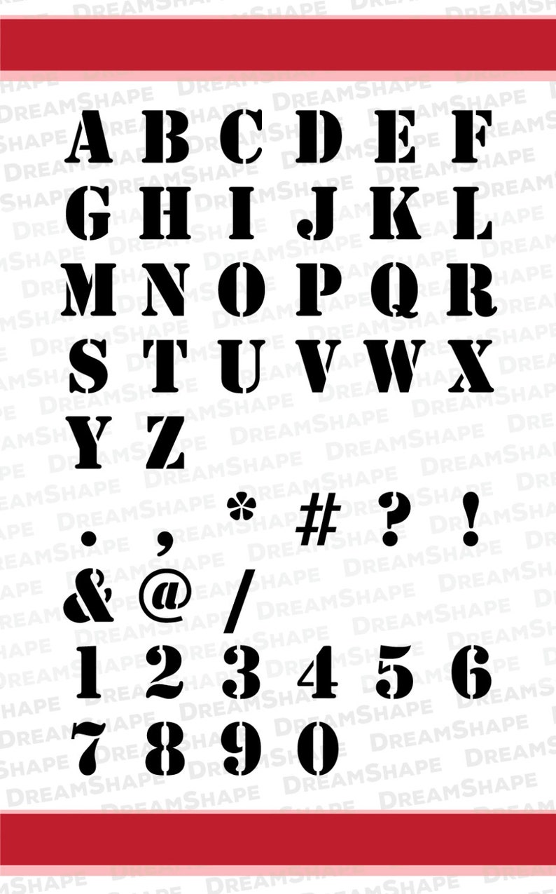 SVG Fonts Stencil DXF PNG Alphabets Letters Cuttable Font Etsy