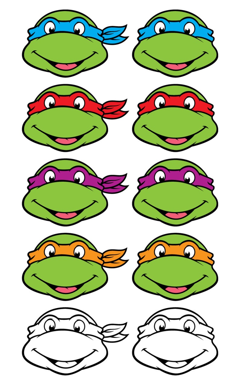 Download SVG Turtles Face Cut Files Turtles SVG Cutting File for | Etsy