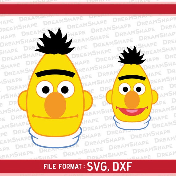 Bert SVG Files Sesame Street Bert SVG Files Puppet Bert SVG | Etsy